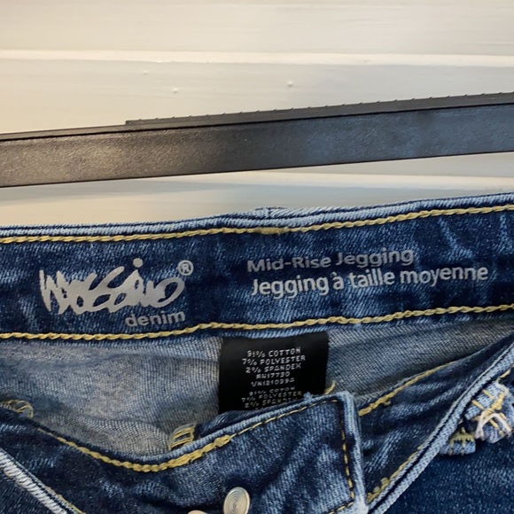 Denim Mid Rise Jeggings - Picture 3 of 3